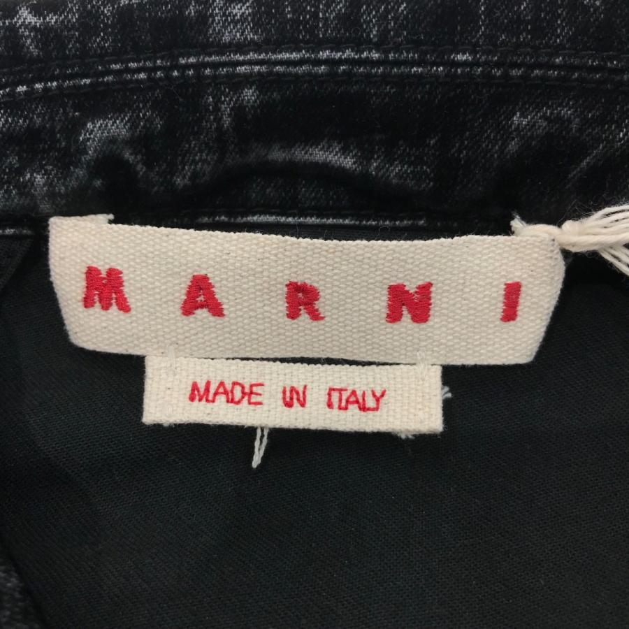 マルニ MARNI 25AW 「FLOCKY ZIP JACKET」 フロッキージップジャケット JKJD0367A0 ブラック サイズ：46の画像
