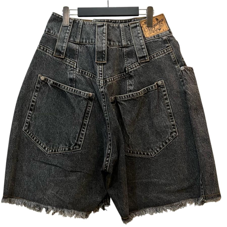 Vaquera モノグラム デニム ショートパンツ サイズ28 VAQUERA（ヴァケラ） 【値下げ】Vaquera デニムショーツ グレー サイズ