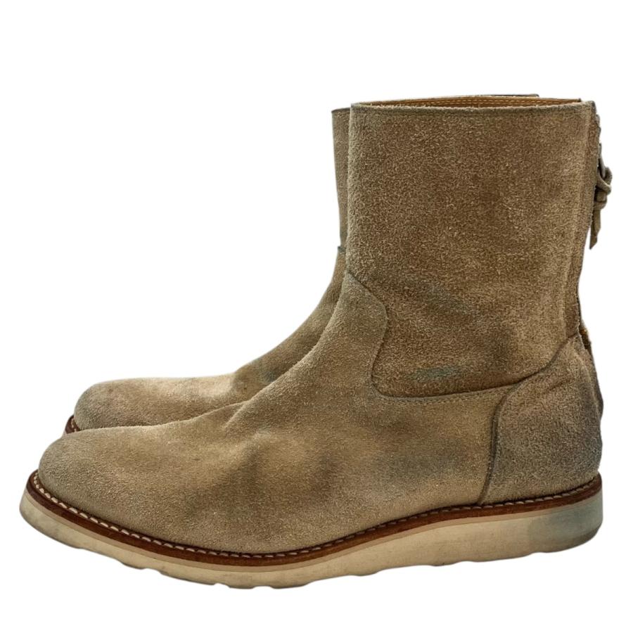 MINEDENIM（マインデニム） 「Suede Leather Back Zip Boots