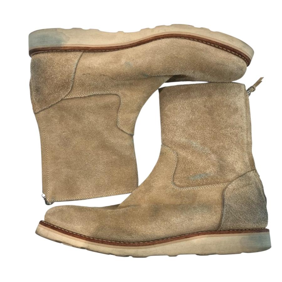 MINEDENIM（マインデニム） 「Suede Leather Back Zip Boots