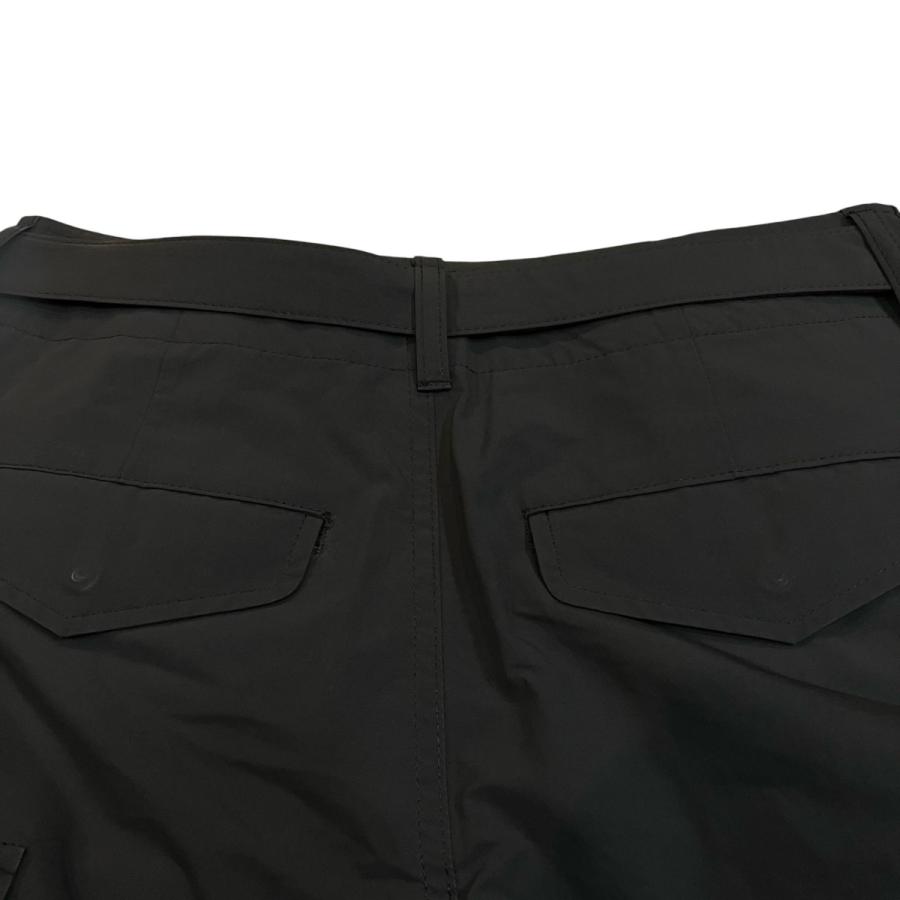 サカイ　sacai ブラックブルゾン　ショート丈　半袖　サイズ2 sacai: ブラック ナイロンツイル ブルゾンジャケット | SSENSE 日本