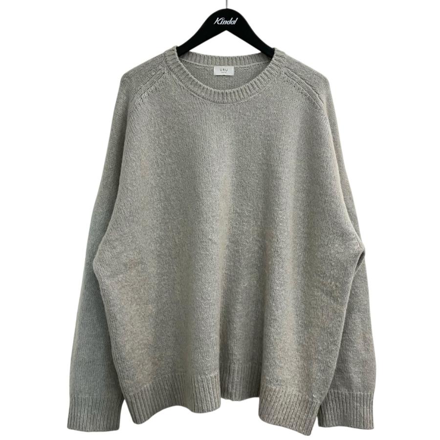 URU（ウル） 「CREW NECK KNIT」 クルーネックニット 23FUK06 グレー 