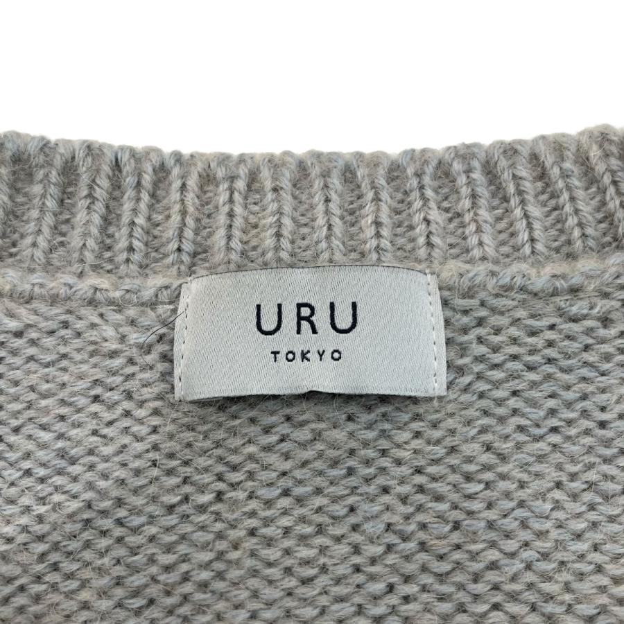 URU（ウル） 「CREW NECK KNIT」 クルーネックニット 23FUK06 グレー 