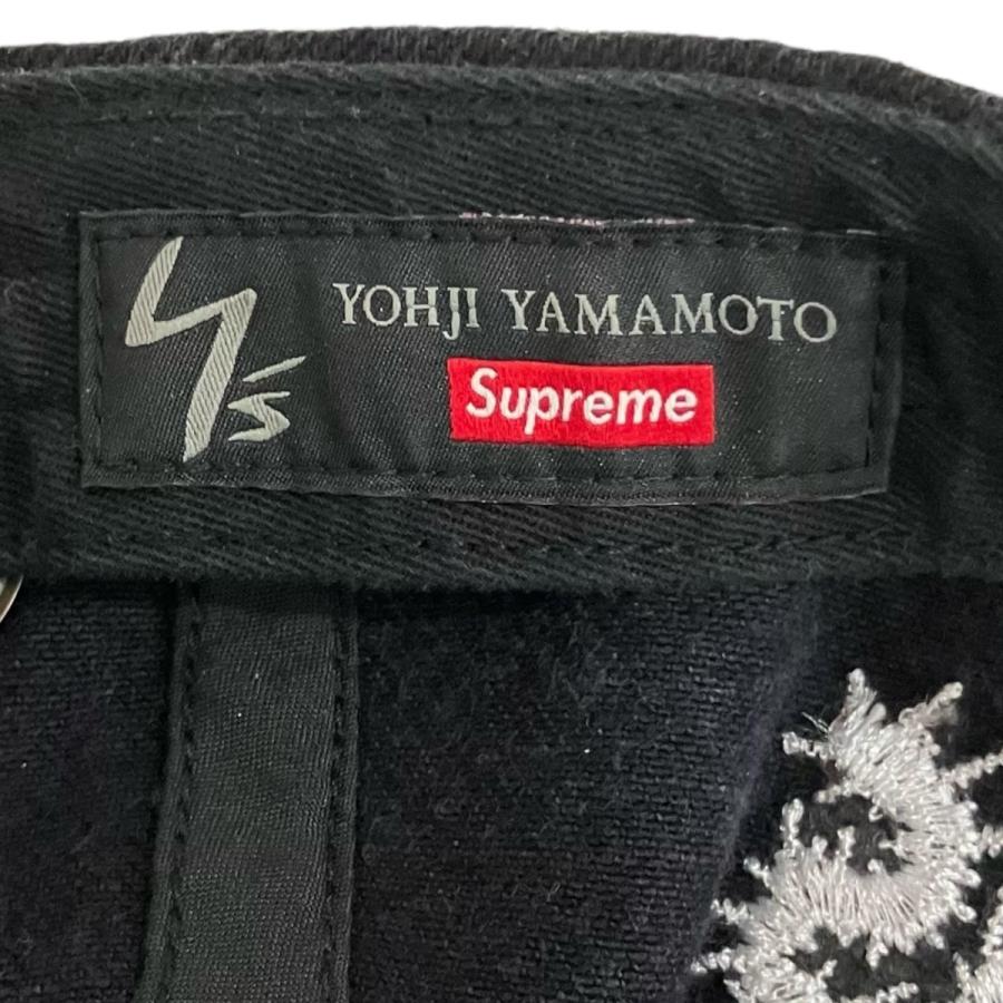 【美品】Yohji Yamamoto Supreme ブラックキャップ Supreme Y s Grommet 6-Panel Cap / Yohji Yamoto コラボ キャップ