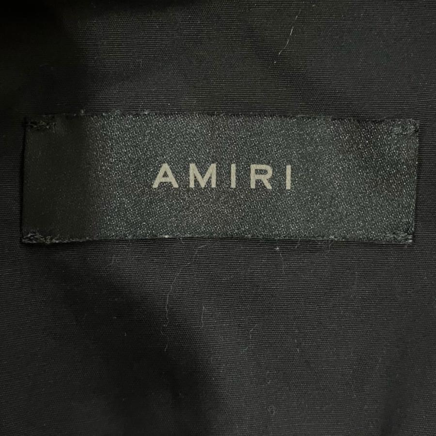 【値下げ】AMIRI ワンポイントロゴ長袖シャツ SRPF23MSL 018SMRBC00 ブラック サイズ：48 (渋谷店)_4