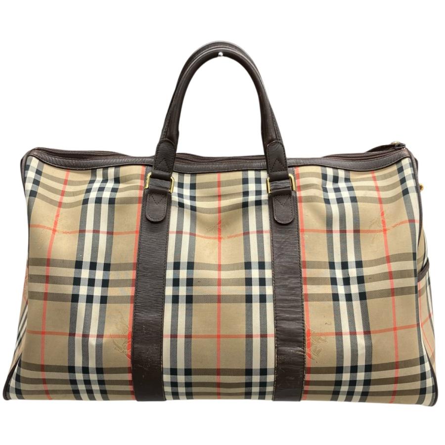 BURBERRY（バーバリー） ノバチェックボストンバッグ ブラウン