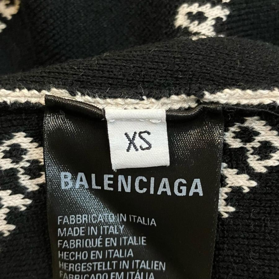未使用品□BALENCIAGA バレンシアガ 702952 All Over Logo Sweaters オールオーバーロゴ 総柄 セーター ニット アイボリー XS イタリア製 正規品 メンズ BALENCIAGA（バレンシアガ） オールオーバーロゴニット 702952