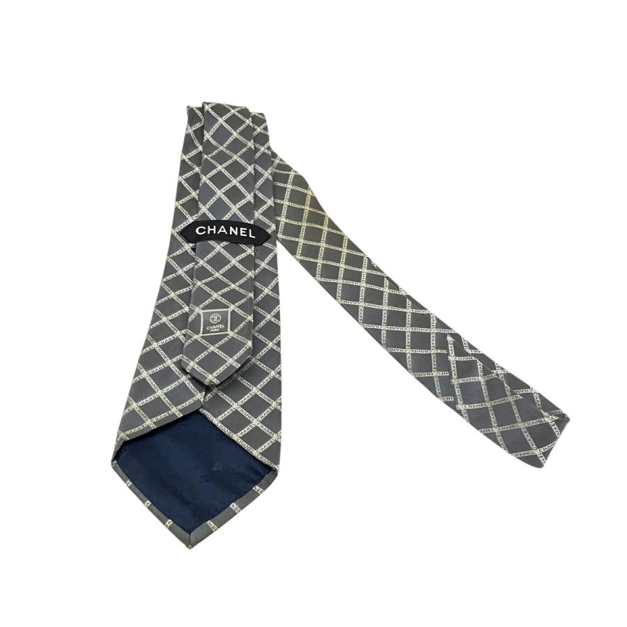 CHANEL（シャネル） ロゴネクタイ グレー : カインドオルYahoo!店