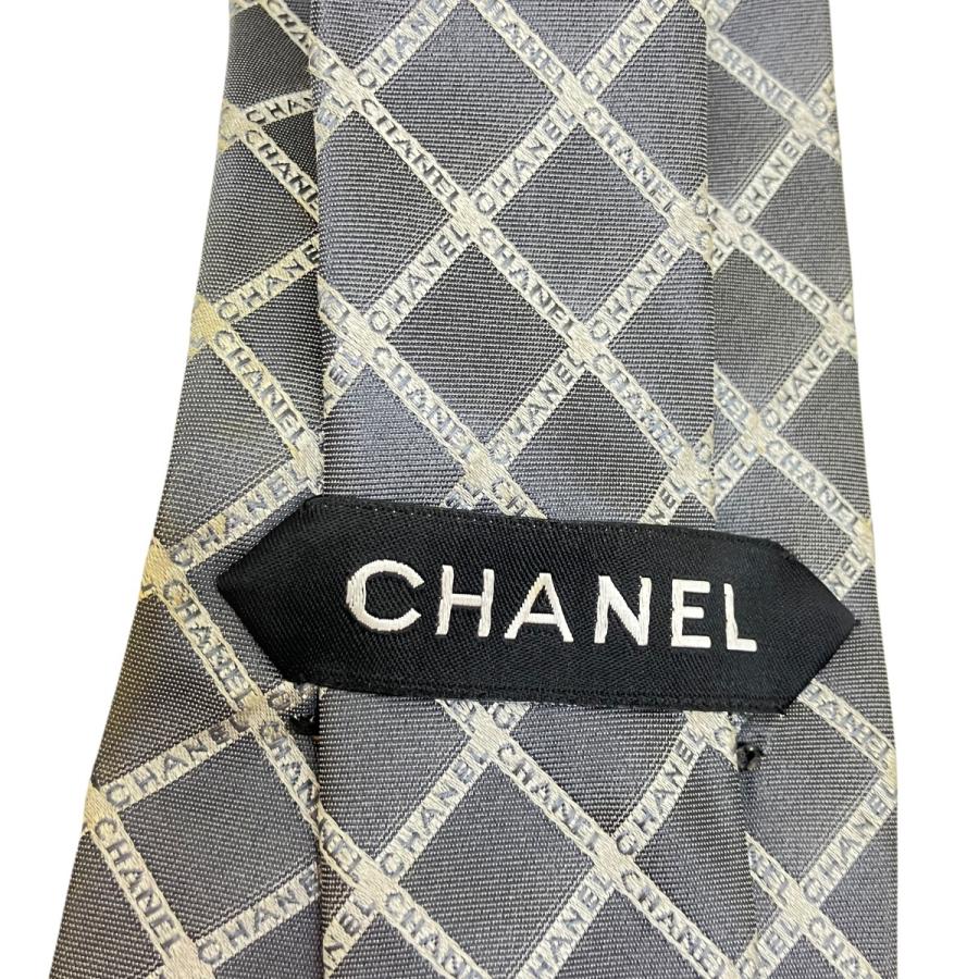 CHANEL（シャネル） ロゴネクタイ グレー : カインドオルYahoo!店