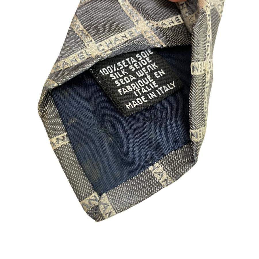 CHANEL（シャネル） ロゴネクタイ グレー : カインドオルYahoo!店