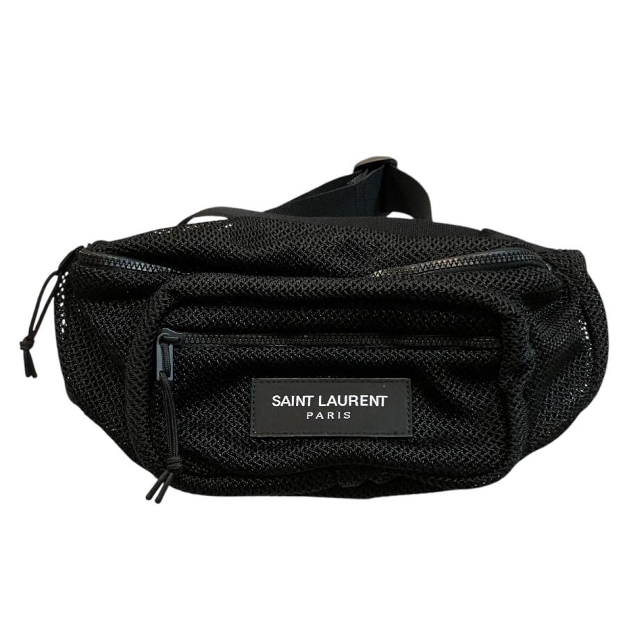 サンローランパリ Saint Laurent Paris ロゴメッシュウエストバッグ