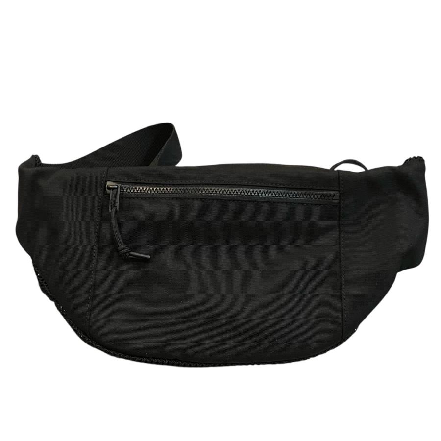 【美品】【03/20値下げ】SAINT LAURENT ブラック ボディバッグ 値下げ】Saint Laurent Paris ロゴメッシュウエストバッグ 671640