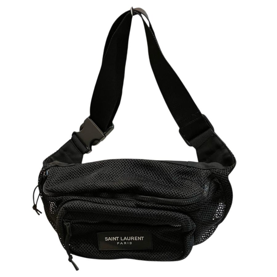 値下げ】Saint Laurent Paris ロゴメッシュウエストバッグ 671640