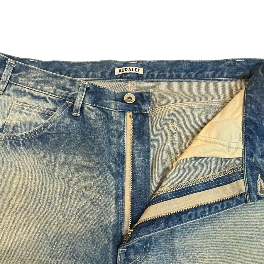 オーラリー AURALEE 「SELVEDGE FADED HEAVY DENIM PAINTER PANTS」 ペインターデニムパンツ A24AP0の画像