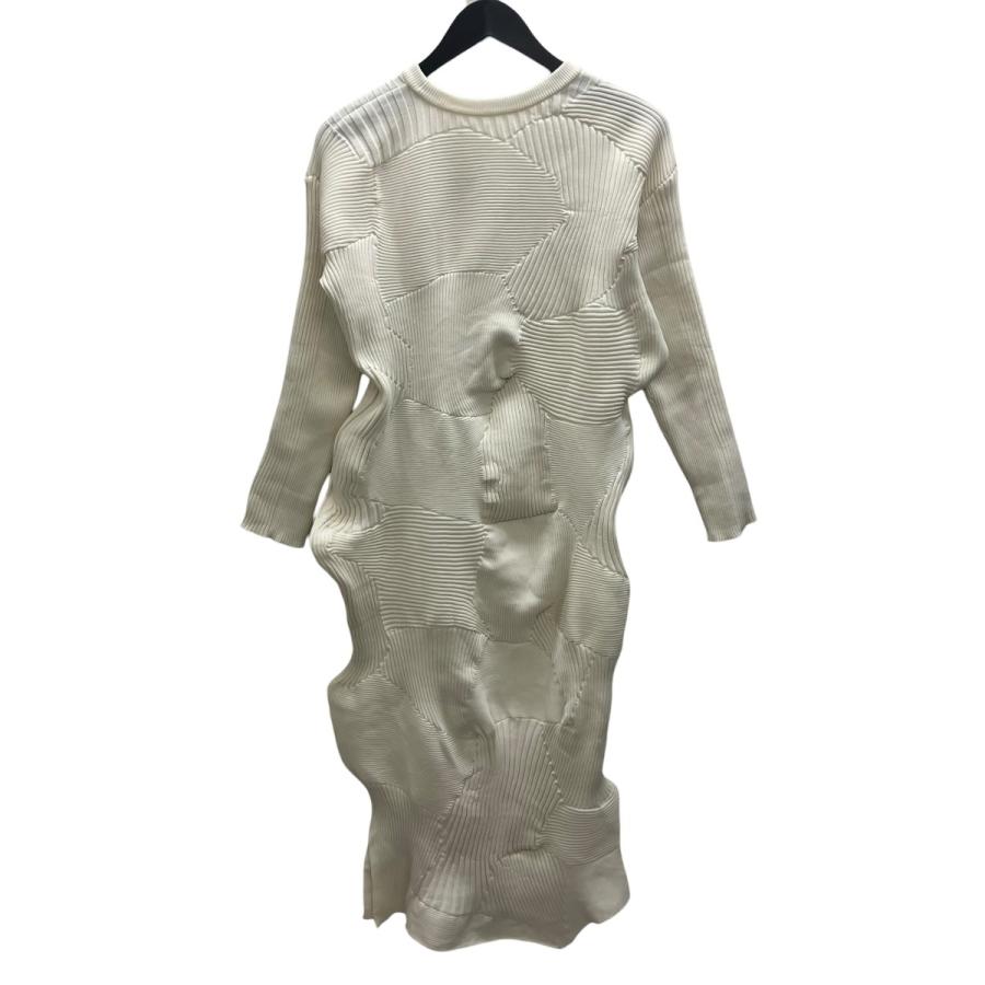 イッセイミヤケ ISSEY MIYAKE KONE KONE コネコネ変形ニットワンピース アイボリー サイズ：2_2