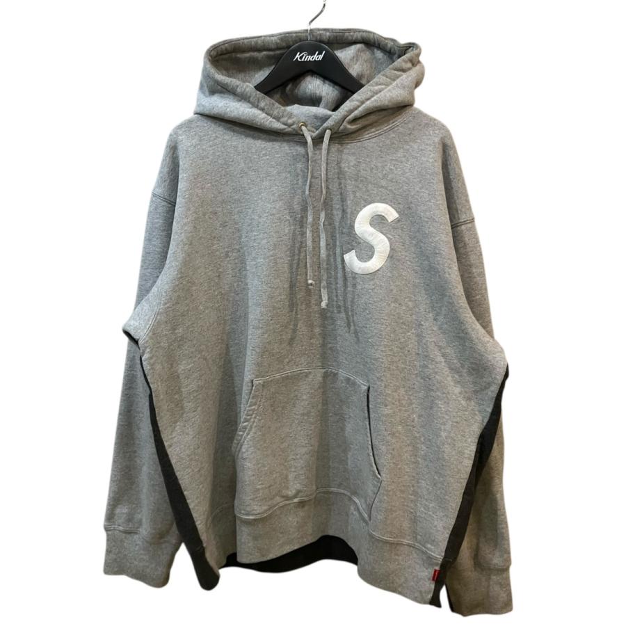 Supreme グレー パーカー Sロゴ Supreme（シュプリーム） 「S Logo Split Hooded Sweatshirt