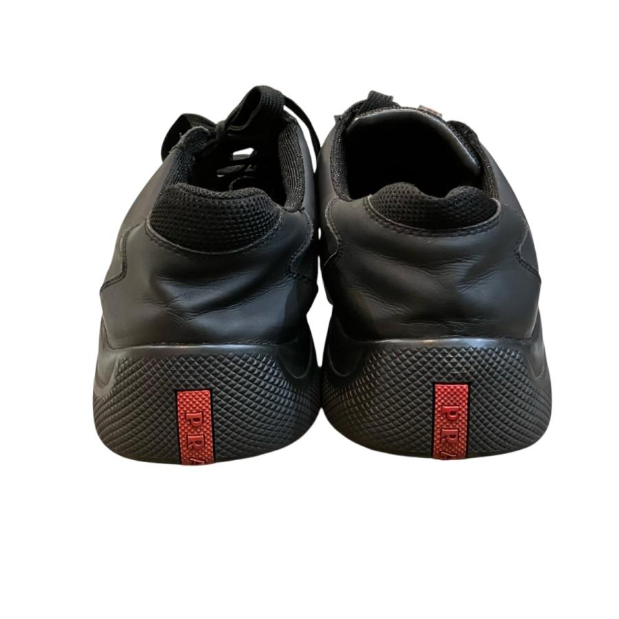 PRADA（プラダ） レザースニーカー ブラック サイズ：42(27CM 
