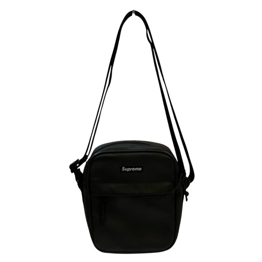 supreme ショルダーバック Supreme（シュプリーム） レザーショルダーバッグ ブラック