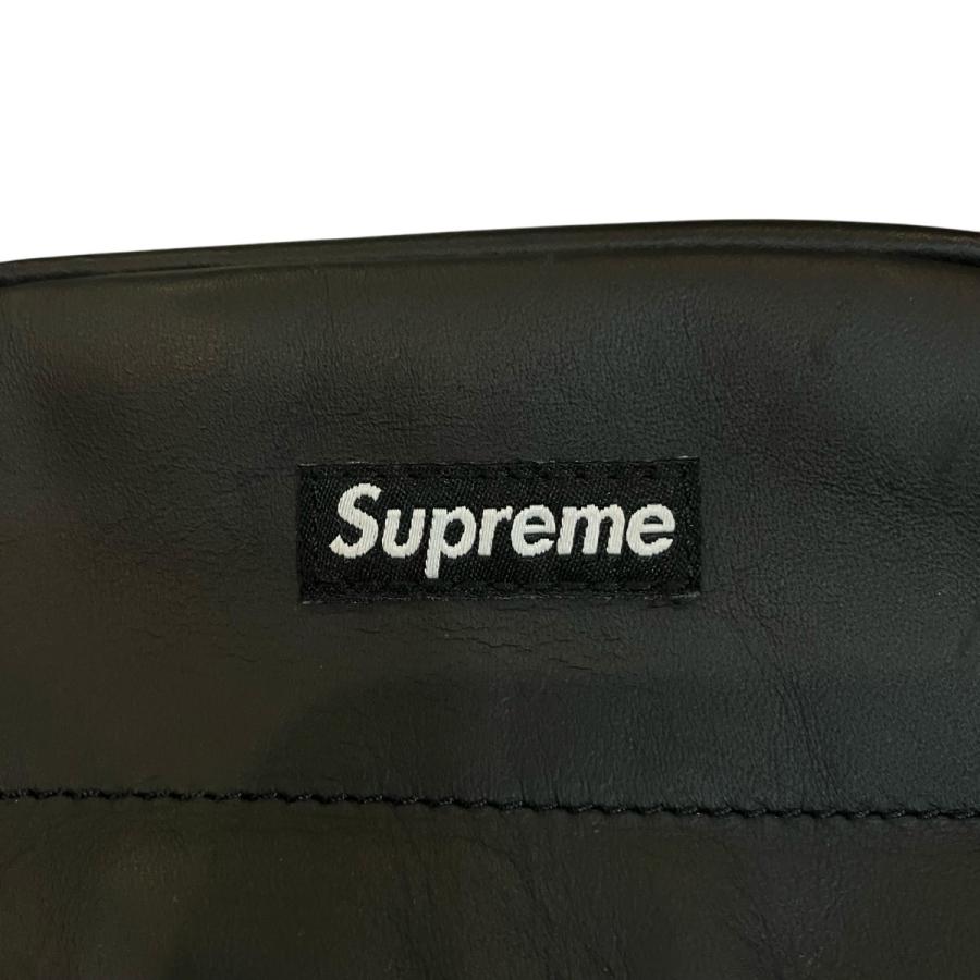 Supreme（シュプリーム） レザーショルダーバッグ ブラック