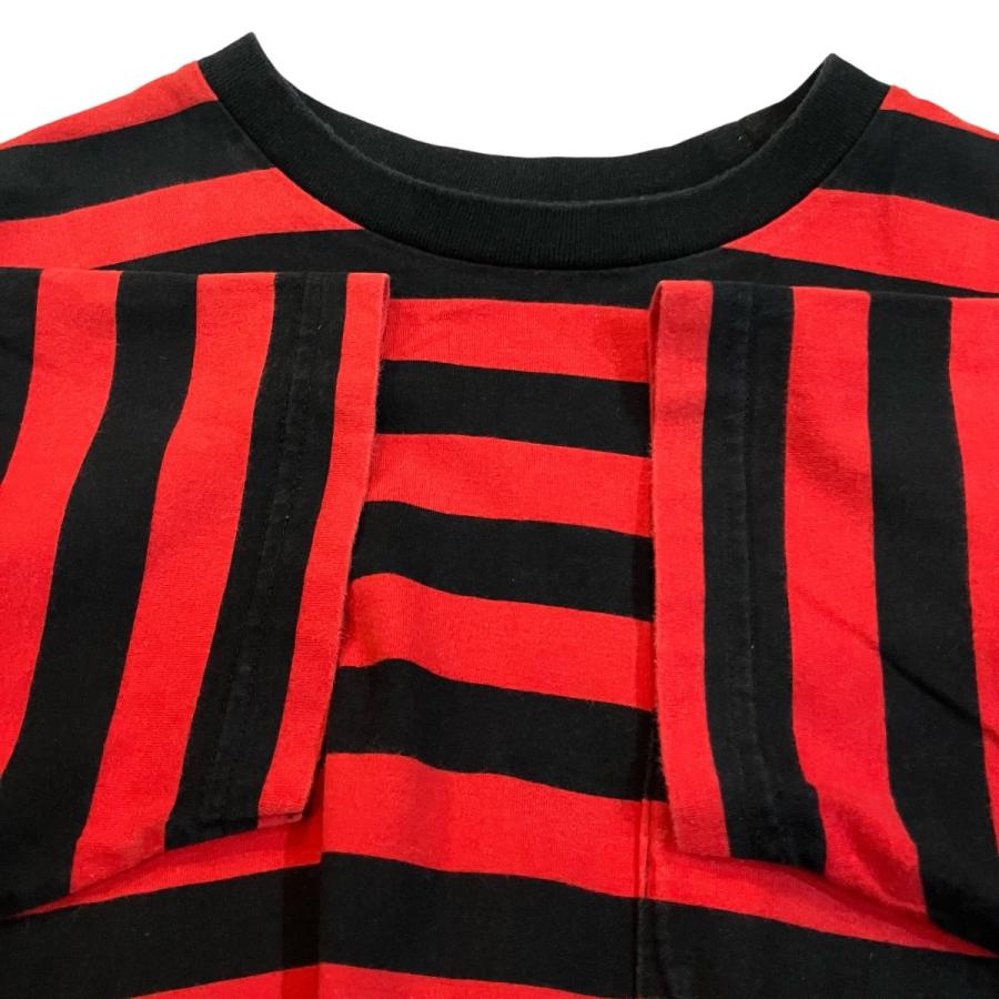 Supreme（シュプリーム） ボーダーTシャツ レッド×ブラック サイズ：M