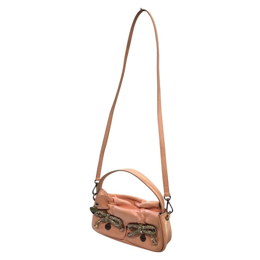 美品 acne studios マルチポケットマイクロバッグ ピンク ショルダー Acne Studios（アクネ ストゥディオズ） マルチポケットマイクロバッグ