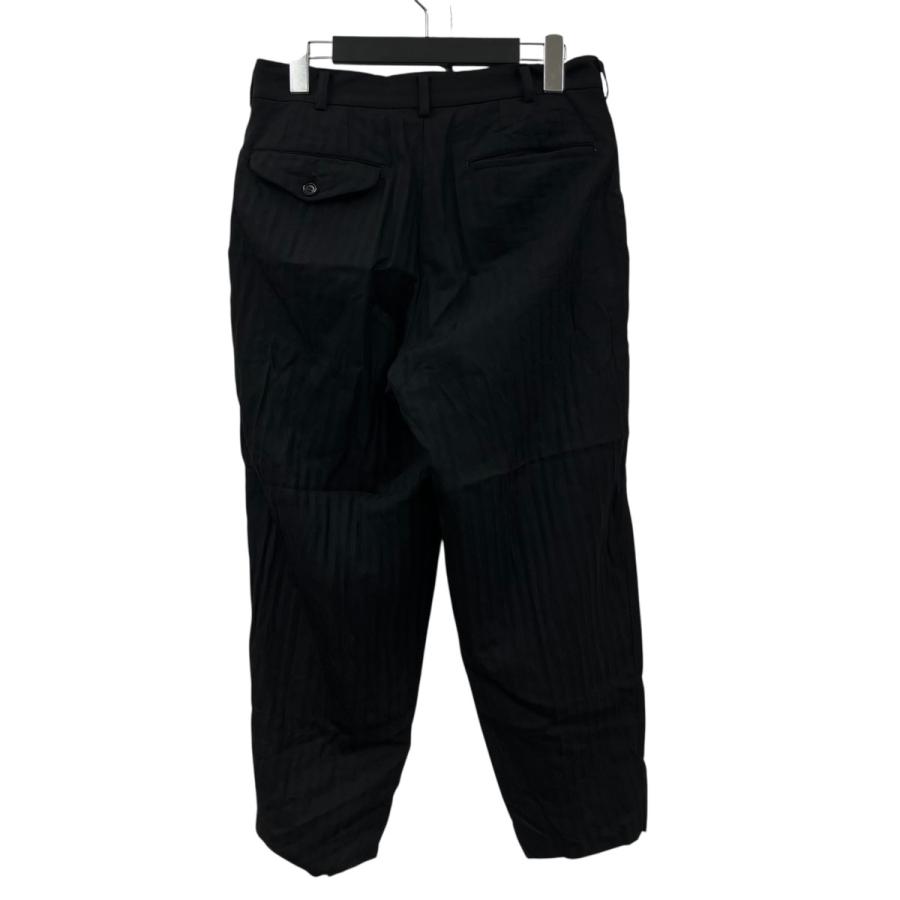 ★BLACK COMME des GARCONSコムデ2013ポリパンツ黒L新同 COMME des GARCONS HOMME DEUX 【値下げ】COMME ストライプ