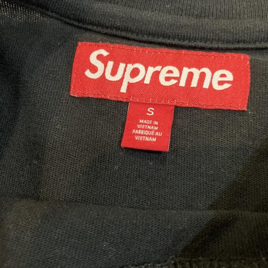 Supreme（シュプリーム） ロゴ刺繍Tシャツ ブラック サイズ：S