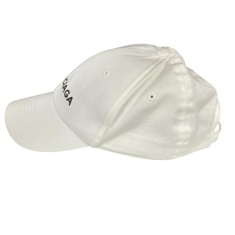 BALENCIAGA ホワイト キャップ BALENCIAGA（バレンシアガ） ブランドロゴキャップ ホワイト サイズ：L