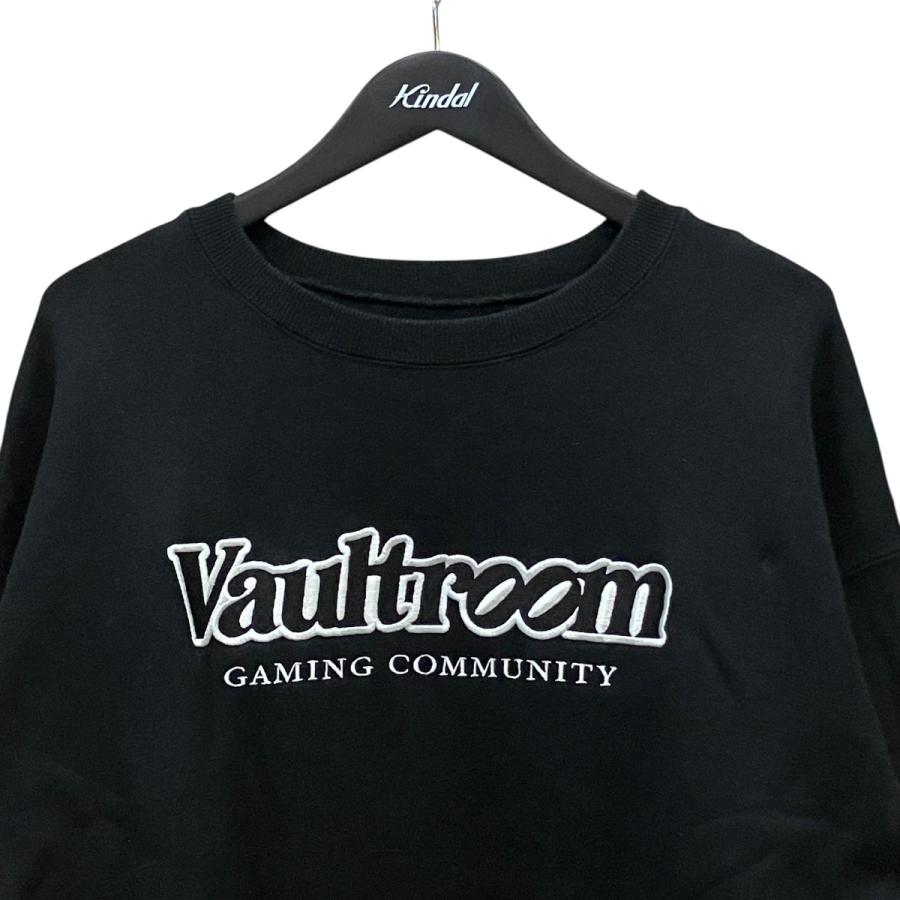 ●VAULT ROOM ボルトルーム　ダークグレー　スウェットトレーナー　M ボルトルーム vaultroom 「COMMUNITY CREWNECK」 スウェット ブラック