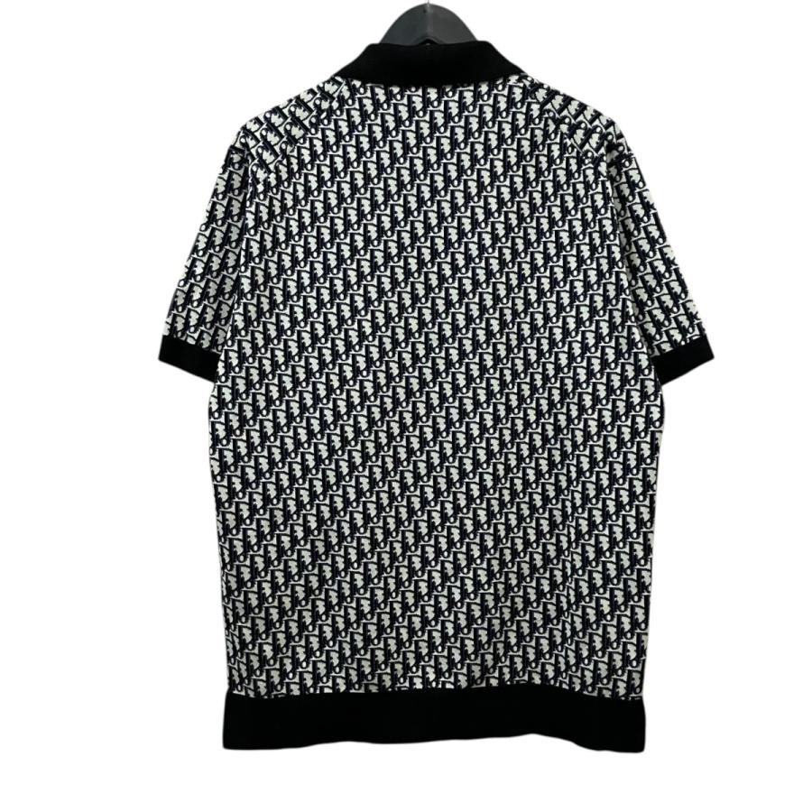 【美品】Dior ニットポロシャツ Sサイズ ディオール オブリーク Christian Dior（クリスチャン・ディオール） ディオール DIOR