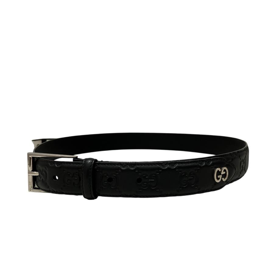 GUCCI（グッチ） GUCCI GGレザーベルト 474313 ブラック サイズ：85