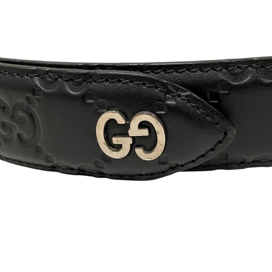 GUCCI（グッチ） GUCCI GGレザーベルト 474313 ブラック サイズ：85