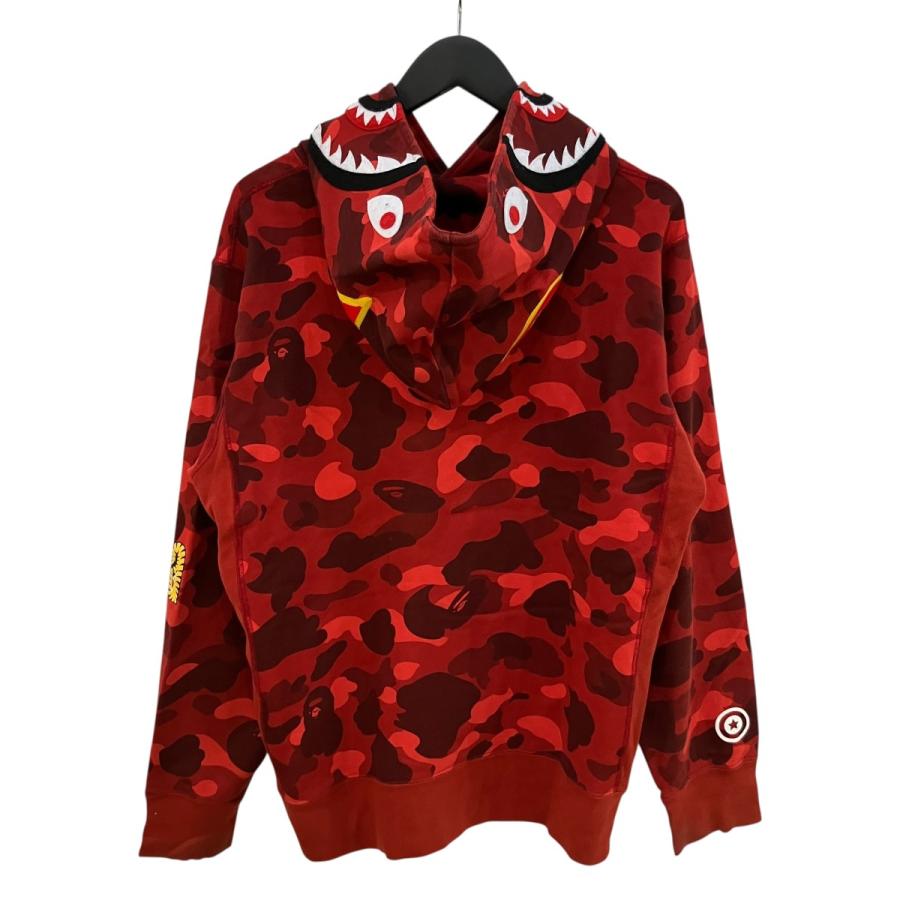 早い者勝ち‼️A・BATHING APE シャークパーカー レッド カモ柄 A BATHING APE（アベイシングエイプ） シャークパーカー 001PPL801006M