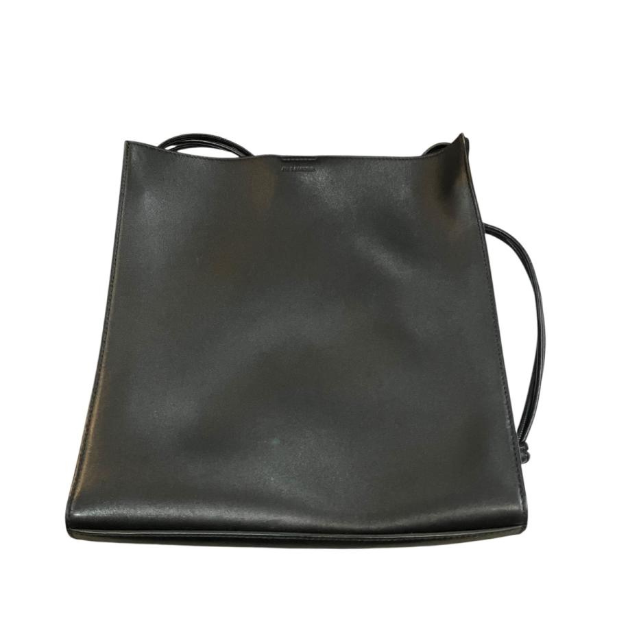 JIL SANDER ブラックレザーショルダーバッグ　タングル　ミディアム JIL SANDER（ジルサンダー） JIL SANDER TANGLE MEDIUM タングル