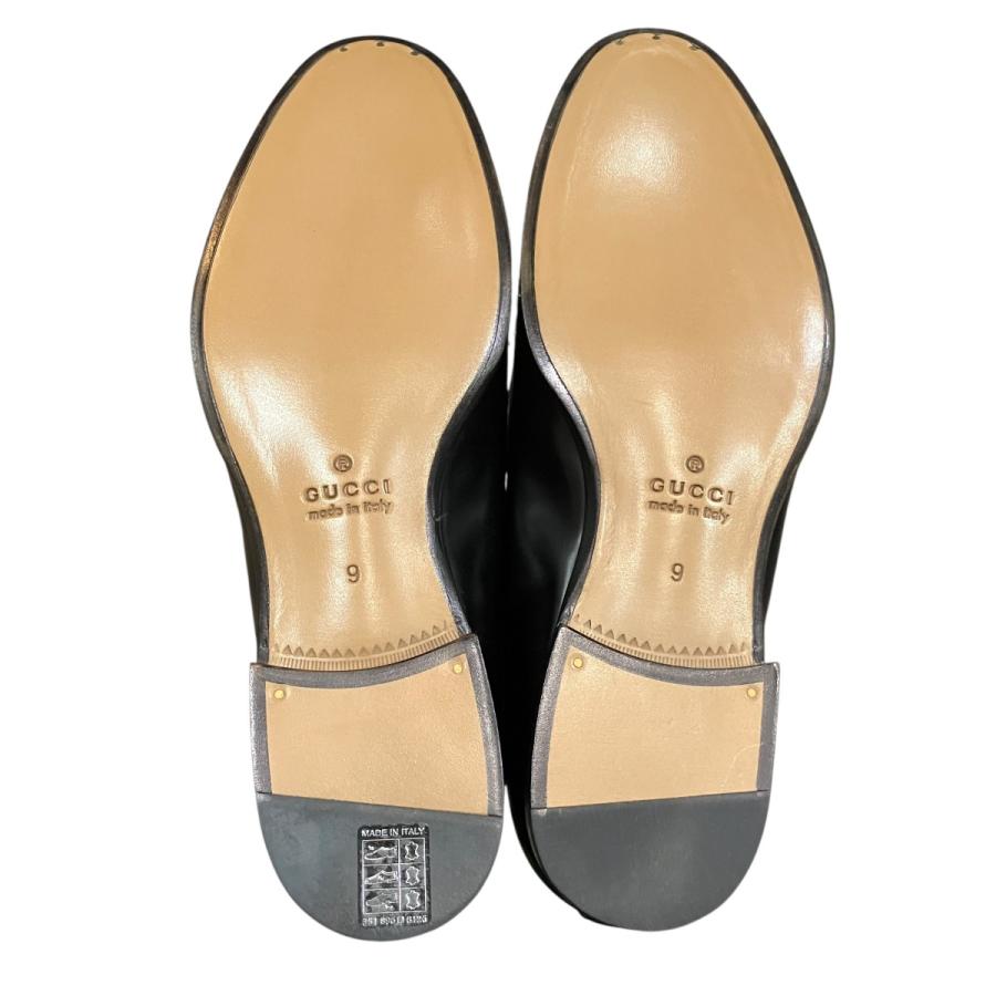 GUCCI（グッチ） スタッズホースビットローファーシューズ ブラック