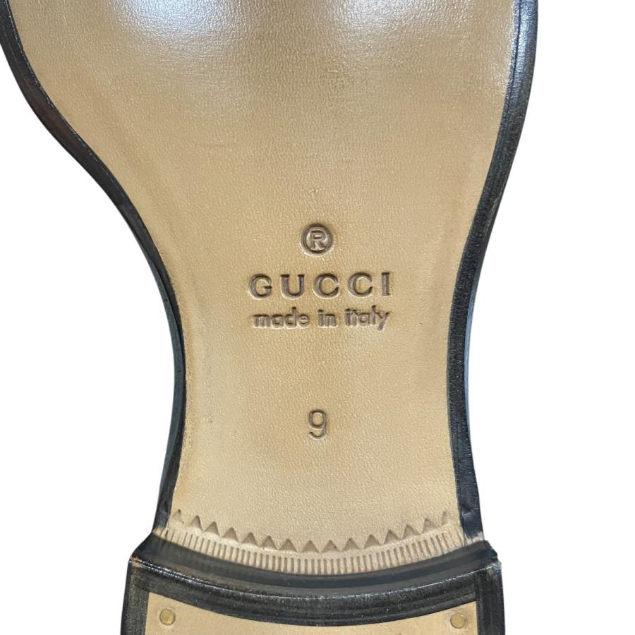 GUCCI（グッチ） スタッズホースビットローファーシューズ ブラック