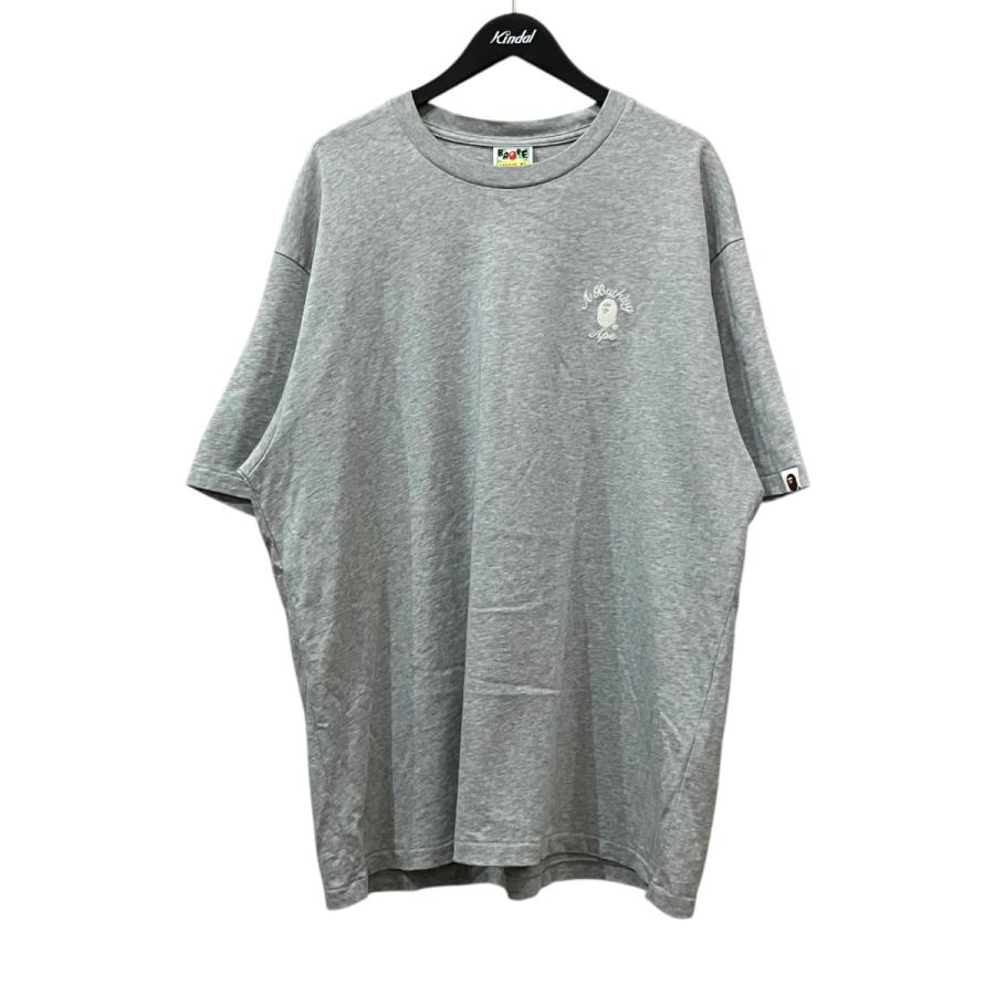 A BATHING APE（アベイシングエイプ） フロント刺繍Tシャツ グレー