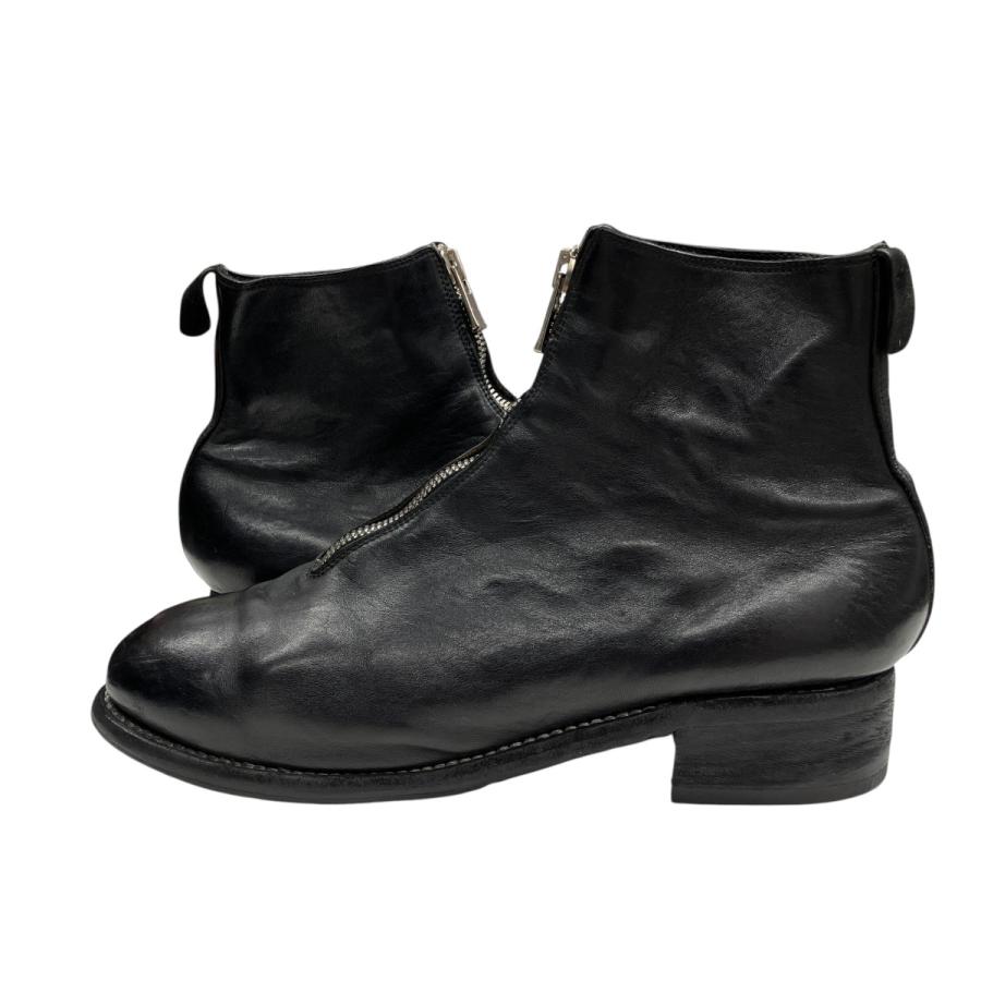 GUIDI（グイディ） フロントジップブーツ ブラック サイズ：42(27.5cm