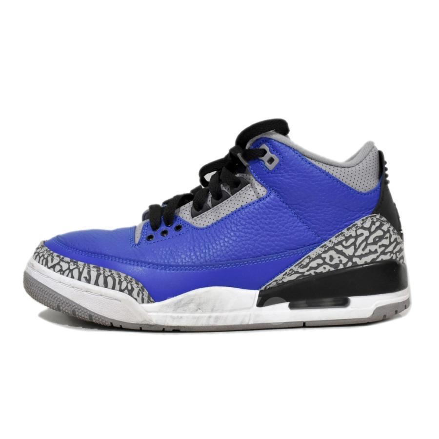 【値下げ】NIKE AIR JORDAN 3 RETRO　エアジョーダン 3 レトロ スニーカー　CT8532-400 ブルー サイズ：US8　（26｜kindal｜02