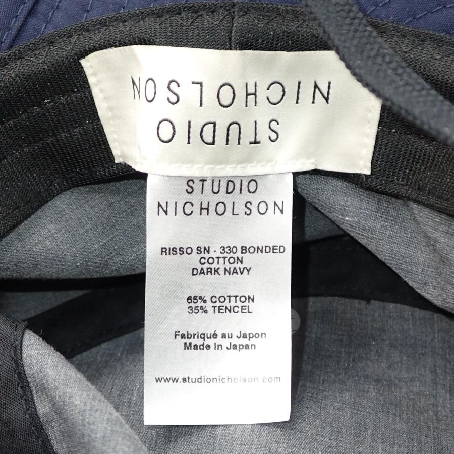 STUDIO NICHOLSON BONDED C WIDE BRIM ハット ネイビー (神戸 STUDIO NICHOLSON BONDED C WIDE BRIM ハット ネイビー (神戸