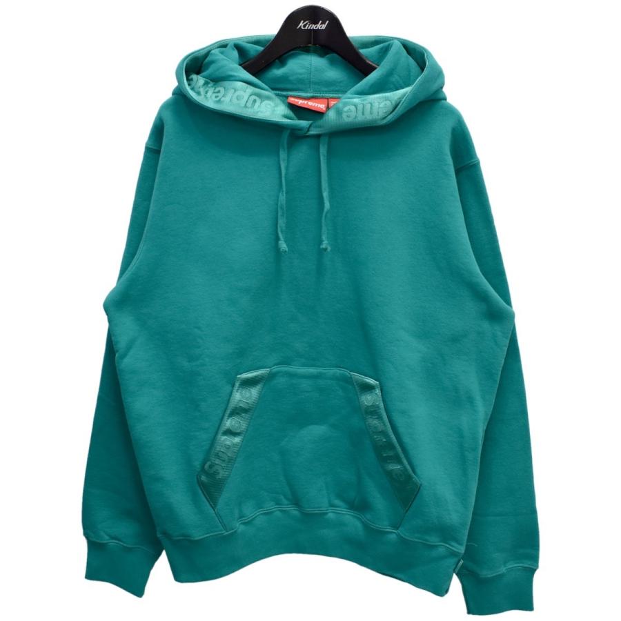 値下げ】SUPREME TONAL WEBBING HOODED SWEATSHIRT ウェビングテープ 