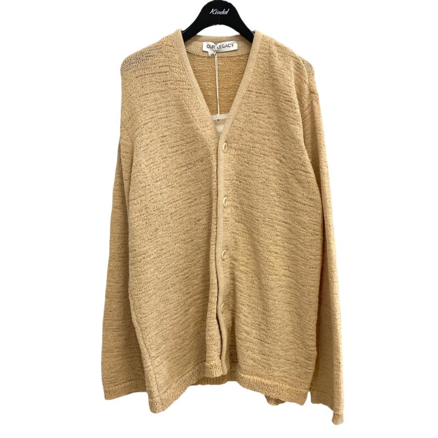 OUR LEGACY 22SS KNITTED CARDIGAN BEIGE FAUX CORD M2223BF ベージュ