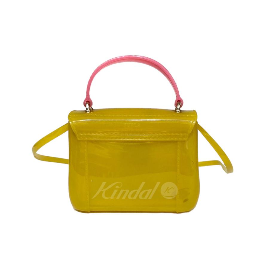 【値下げ】FURLA バイカラー キャンディバッグ 2WAYバッグ マスタード (EC)｜kindal｜02