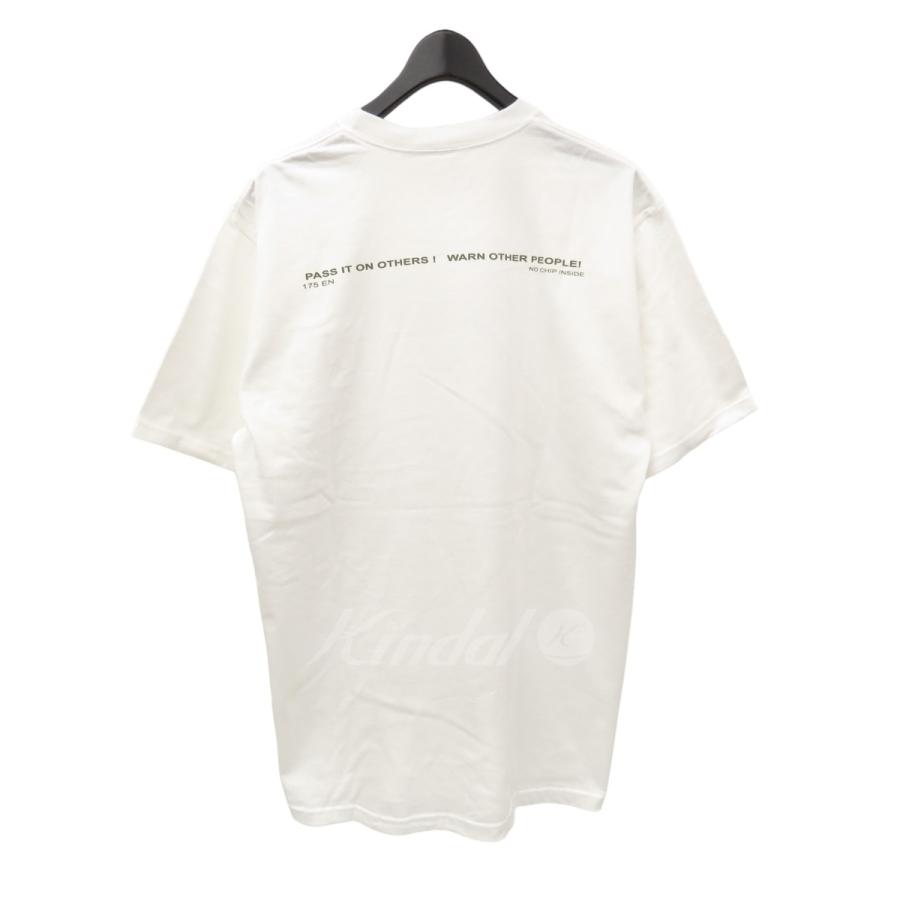 シュプリーム Supreme 22AW Warning Tee ロゴプリントTシャツ ホワイト サイズ：L｜kindal｜02