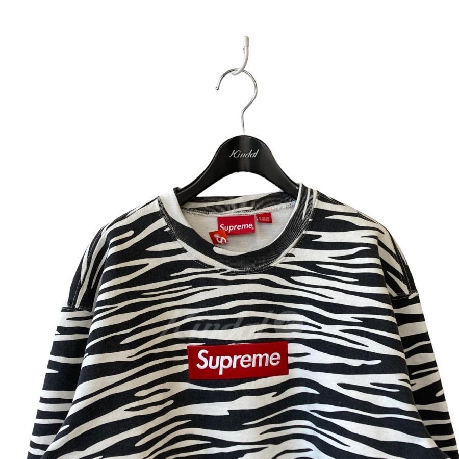 入荷中 カインドオルYahoo 店SUPREME 22AW Box Logo Crewneck Zebra