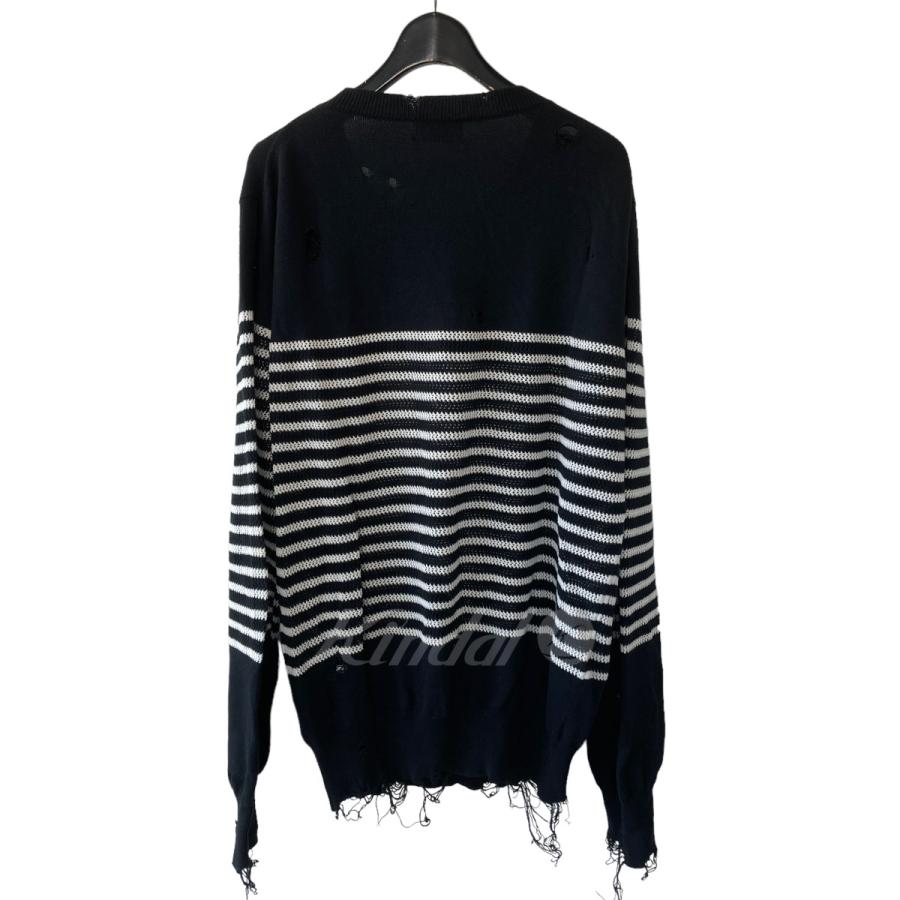 BED j.w. FORD 21ss Damage border knit | werc.co.nz