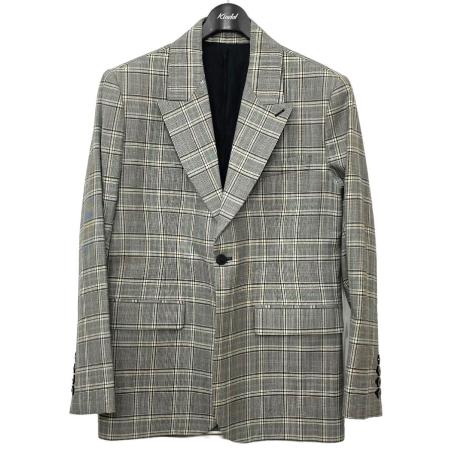 値下げ】ERNEST W．BAKER 20SS チェック テーラードジャケット グレー 