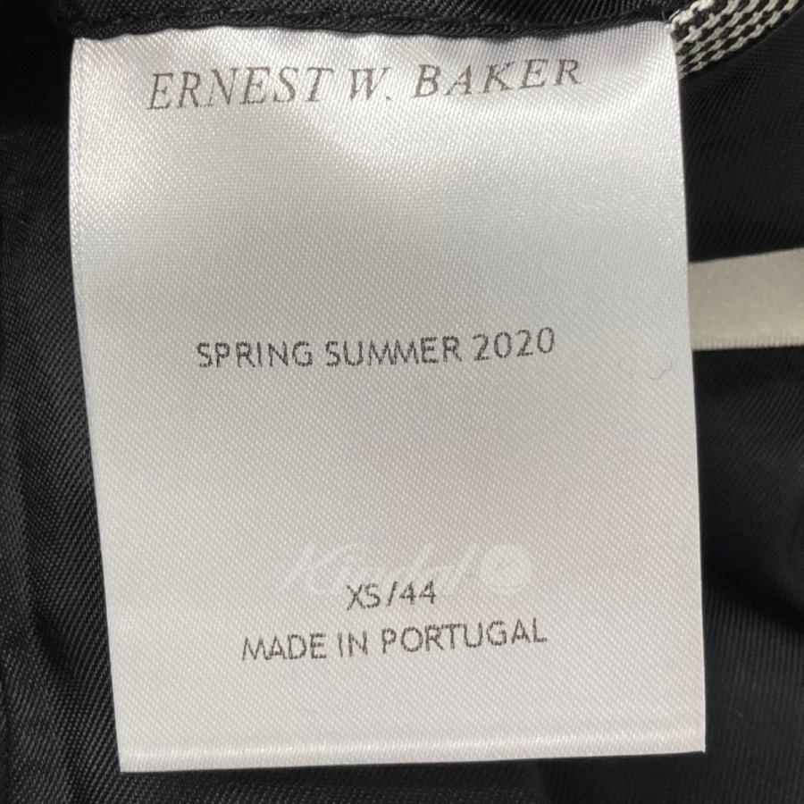 値下げ】ERNEST W．BAKER 20SS チェック テーラードジャケット グレー 