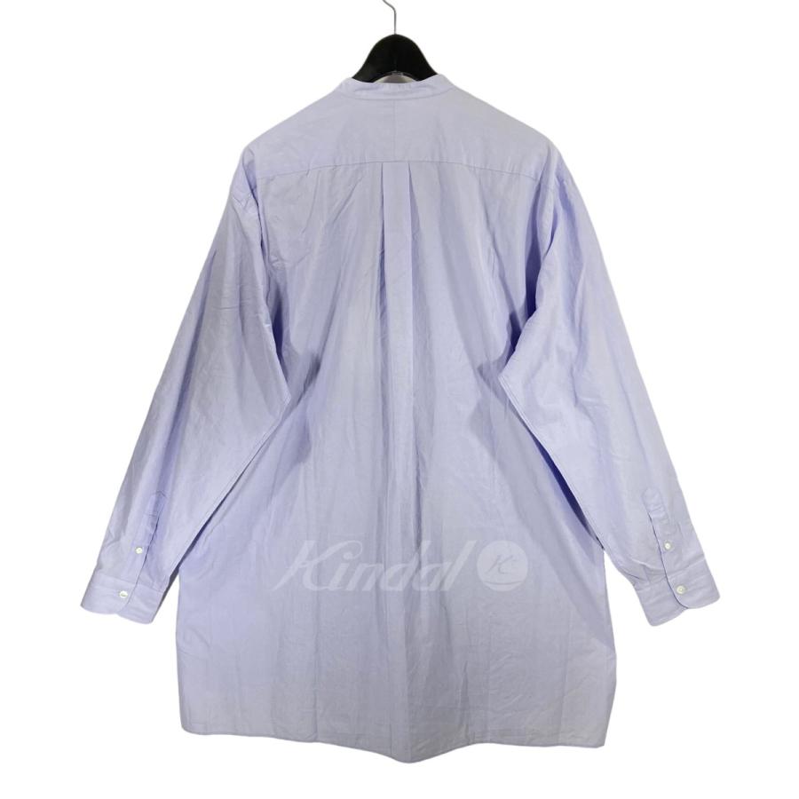 コモリ COMOLI バンドカラーシャツ X01-02002 サックス サイズ：3
