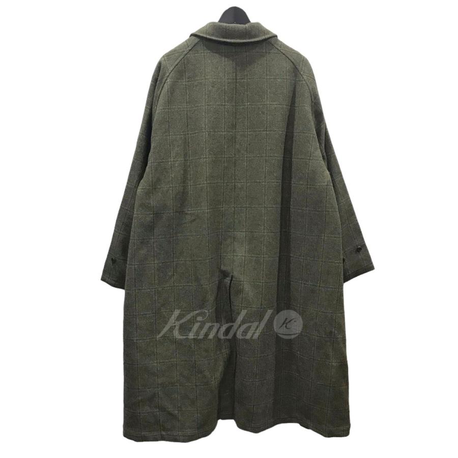 値下げ】A．PRESSE ツイード バルマカーンコート Tweed Balmacaan Coat 